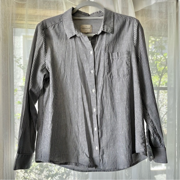 Sezane tomboy shirt striped button up - Picture 7 of 13